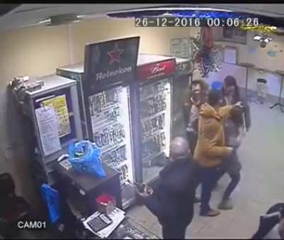Woman Knocks Out Violent Man
