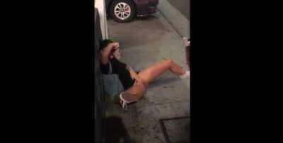 Drunk in public.