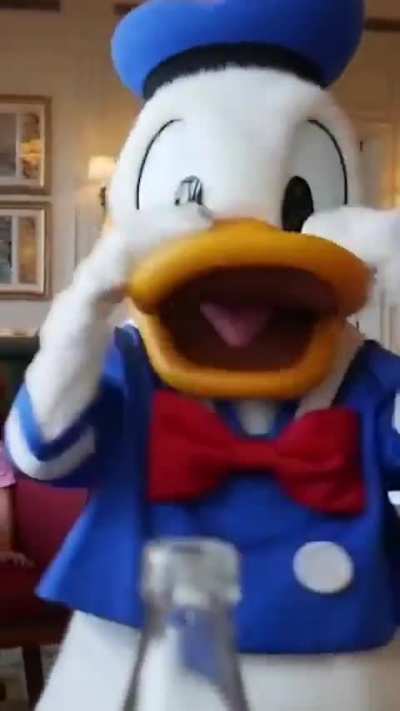 Disney characters run into the main one 