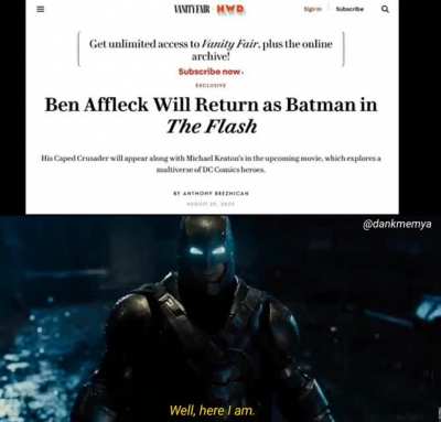DISCUSSION: Affleck was the bomb as Batman yo!