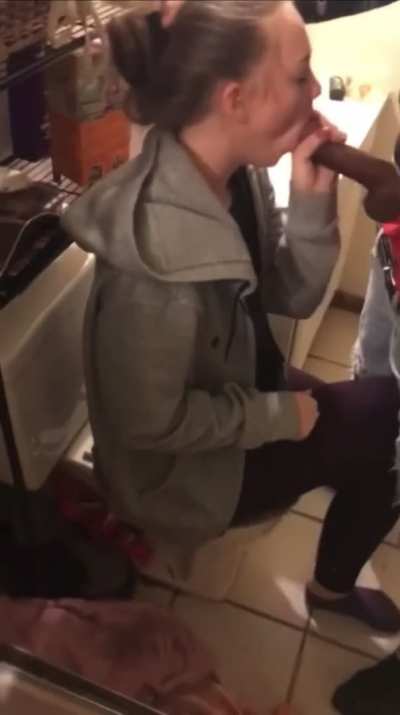 All in her mouth