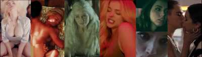 Pick a Night: Billie Eilish on top, Margot Robbie on her back, Emilia Clarke from behind, pegged by Chloë Grace Moretz, Hand- & blowjob from Ana de Armas or a threesome with Selena Gomez & Cara Delevingne