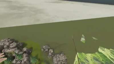 Pulling an arrow out of your chest in VR