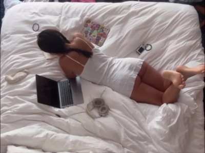 In bed