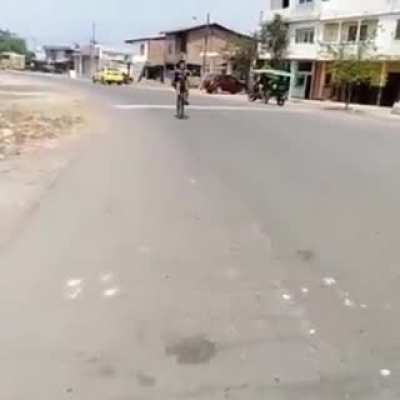 Doing a wheelie without the front wheel