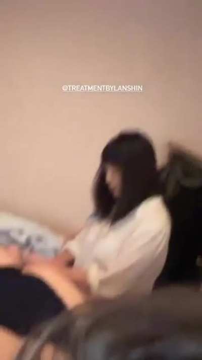 Getting a massage
