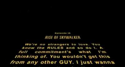 EPISODE IX - RISE OF SKYWALKER