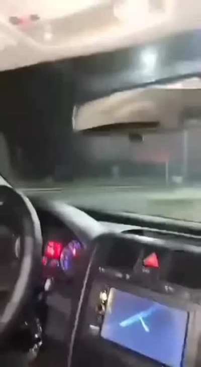 Guy flips handbrake