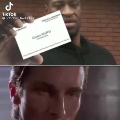 lets see george's business card