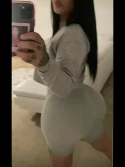 showing her thong