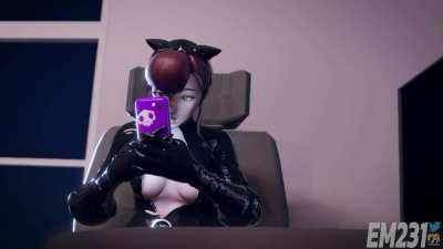 Sombra x Dva bad kitty (EM23<wbr>1)[ov<wbr>erwat<wbr>ch]