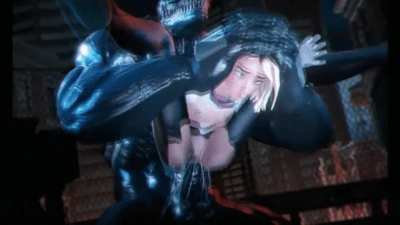 Venom and Gwen (frog<wbr>gysfm<wbr>)[Mar<wbr>vel]