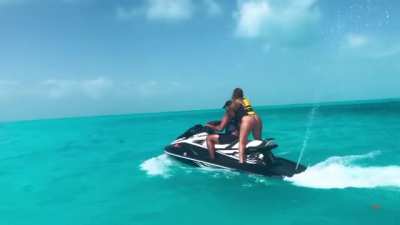 jiggling on a jet ski