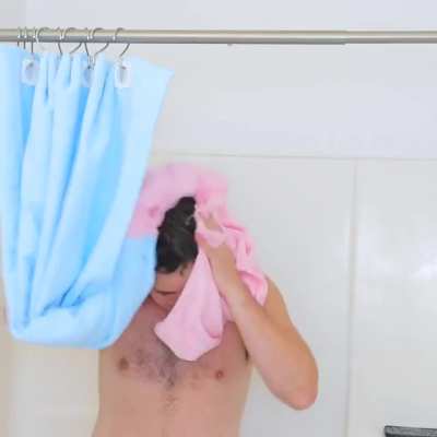 I design Unnecessary Inventions and today I created a shower curtain that is also your towel