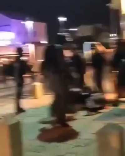 Israeli Soldiers beating up a Palestinian guy