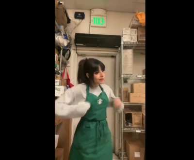 Saw some weird starbucks girl video on instagram and enhanced it
