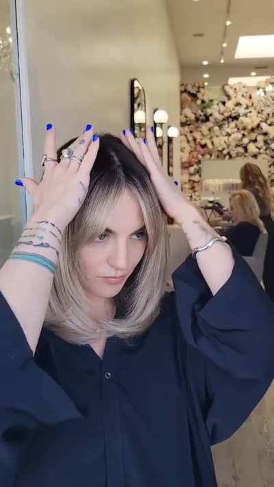 After salon visit | via @salonzogalis IG 3/27/2026