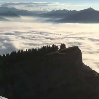 Launching a hang glider