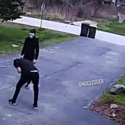 Man is attacked and is left pleading for his life