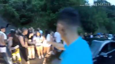 Brasileiros em baile funk no Japão