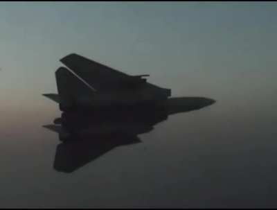 F14 tomcat sunset.
