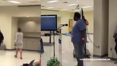 Activist goes NEXTFUCKINGLEVEL, destroys school board member that defended Robert E Lee and then went online shopping during hearing about racism