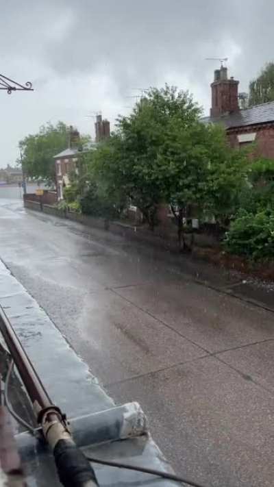 woke up to the sound of heavy rain!