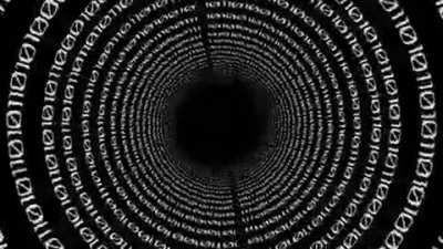 [A] Infinite Binary Code Tunnel I Made - 