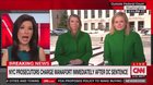 Some genius decided to use these CNN reporter's green coats as green screens