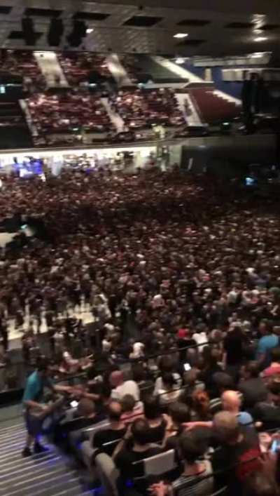 I filmed the start of a concert (tool) and filmed accidentally this dude