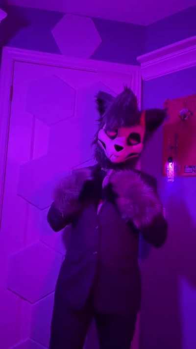 I thought I’d suit up for Valentine’s Day!