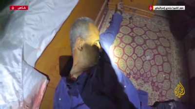Al Jazeera aired footage of Israeli soldiers killing an elderly, unarmed Palestinian man after storming his home west of Gaza. The footage was obtained from a Dead officer's GoPro. Source: Al Jazeera