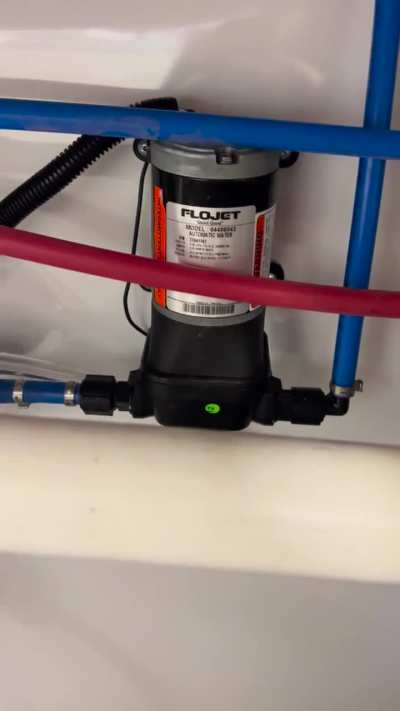 Water pump is very noisy in trailer