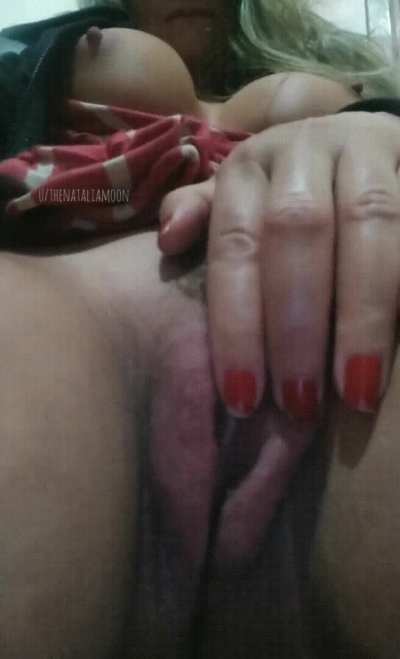 In the bathroom at work trying to deal with this horny wet pussy