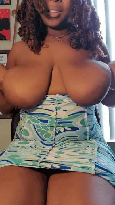 Suck or fuck my titties?