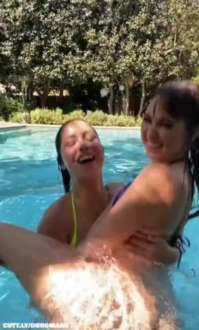 Riley with a friend