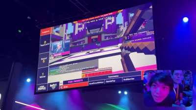 My live reaction to Grian's 1v2 Dodgebolt clutch during this year's MCC TwitchCon