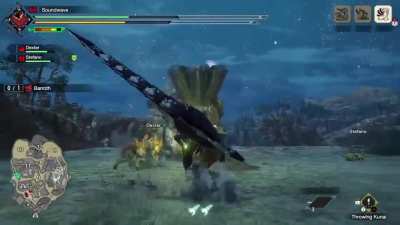 Started using Lance and ended up being a better Barroth than Barroth.
