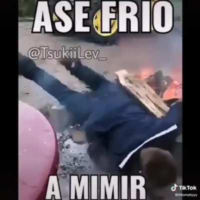 Ase frío gente