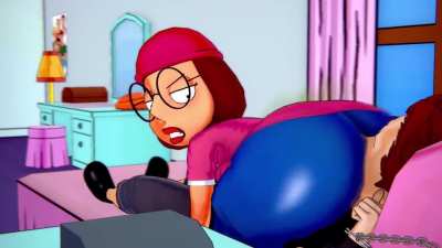 Meg farting on lucky guy