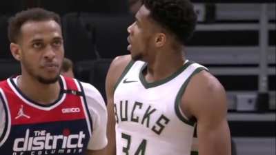 [Highlight] Westbrook hits the deck and Giannis fouls out