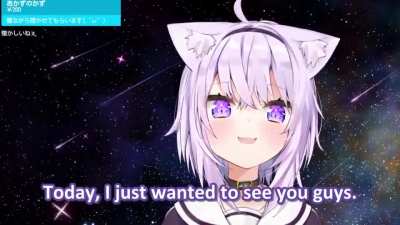 Cute moment from Okayu's late night guerrilla stream