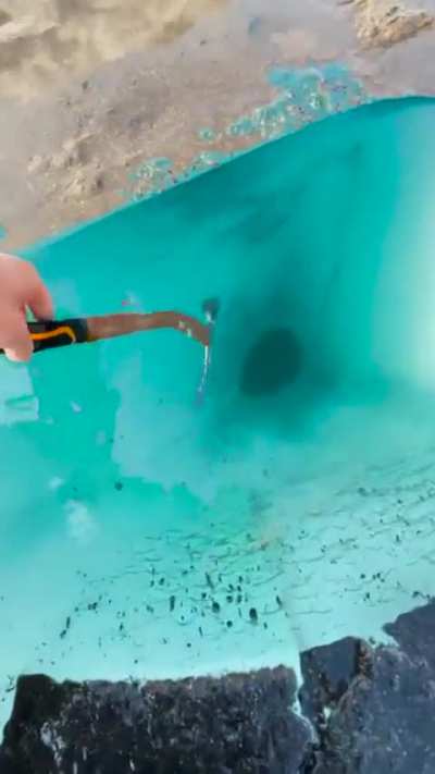 Puddle on a glacier