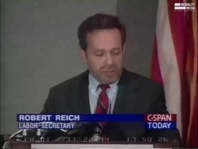 31 years ago this month, Robert Reich warned that America was becoming a two-tiered society composed of a few winners and a larger group left behind, whose anger and disillusionment could be easily manipulated.