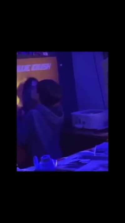 Kid gets caught having an intimate moment