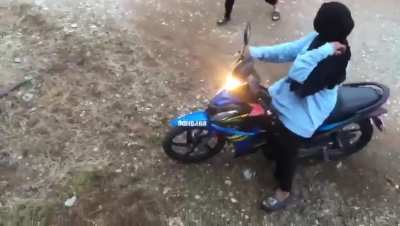Time to learn how to ride a motorcycle 