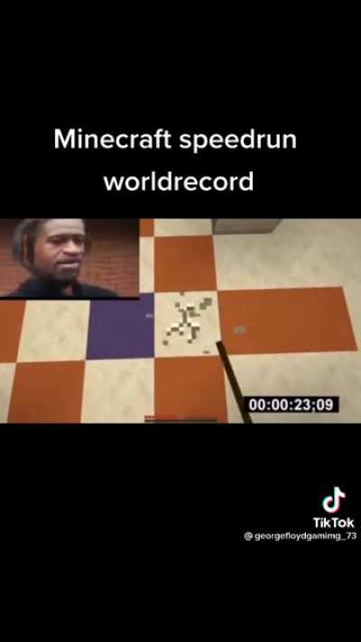 Minecraft speedrun WR