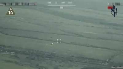 Drone footage of another Ukrainian attack against a Russian 1K148 