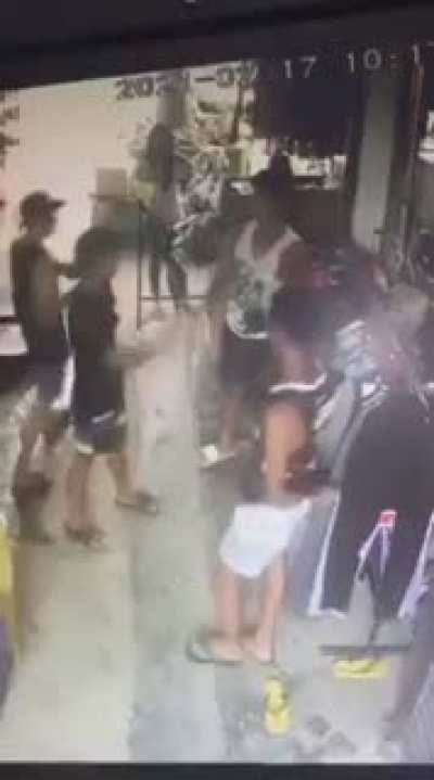 Guy fights off 3 bullies