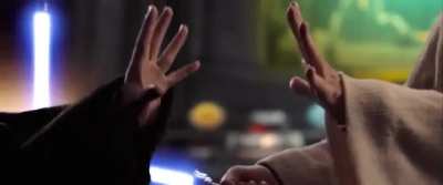 Rey vs Kylo x Anakin vs Obi Wan Duel